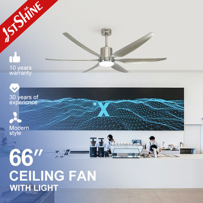 6 ABS-bladen Stil DC-motor Afstandsbediening App LED plafondventilator met licht
