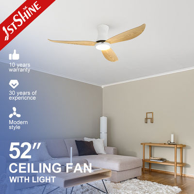 110-240V/50Hz-60Hz Inlaatspanning LED plafondventilator met houtkorrelbladen en 6 snelheden