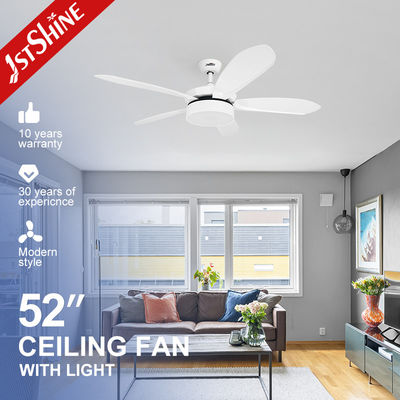 52 inch 3 snelheden afstandsbediende LED plafondventilator met 5 ABS-bladen