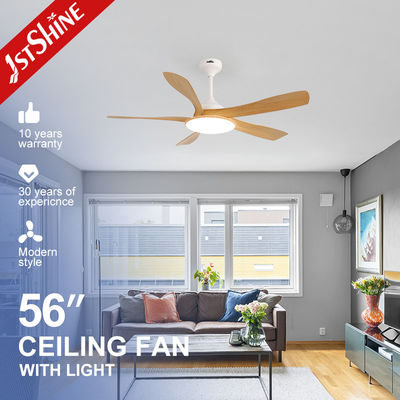 Moderne design 5 ABS bladen LED plafondventilator met stille motor en ROHS-certificering