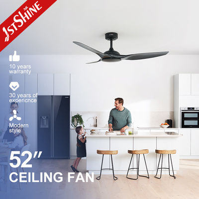 52 inch witte ABS blad afstandsbediening slimme APP controle plafond ventilator zonder licht