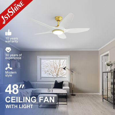 Goede prijs 1stshine OEM Kleur Dimmable LED Light Ceiling Fan 5 Blades DC Motor en afstandsbediening online