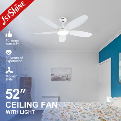 1stshine LED plafondventilator met 5 witte ABS-bladen en metalen lampkarosserie