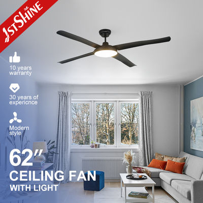 62 inch Indoor Space LED Plafondventilator met stille tijdinstelling ETL gecertificeerde 10 jaar motor