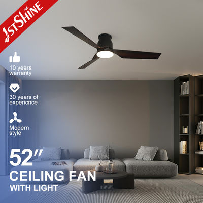 5 snelheidskeuze Plastic Blades LED Plafondventilator met lichtvloeistofmontage en laag profiel