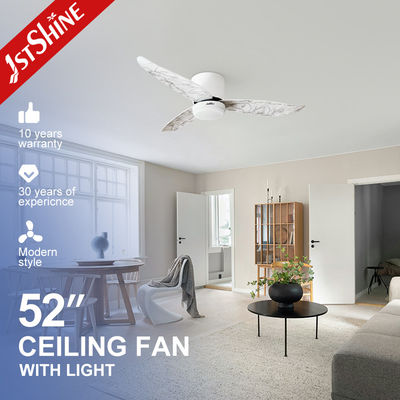 3 ABS bladen Decoratieve lage vloer Flush Mount Plafond ventilator met licht