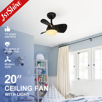 20 inch 3 Black ABS Blades LED plafondventilator met 3 kleuren LED licht en DC motor