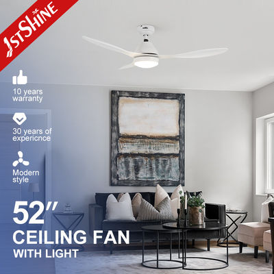 Home Office 52 inch witte plafondventilator met LED-licht en afstandsbediening in veel kleuren