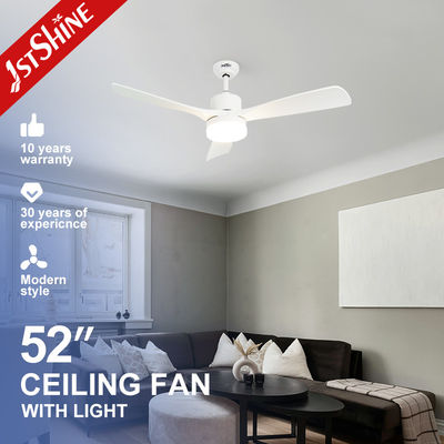 Home Office LED plafondventilator met dimbaar licht en afstandsbediening witte ABS-bladen