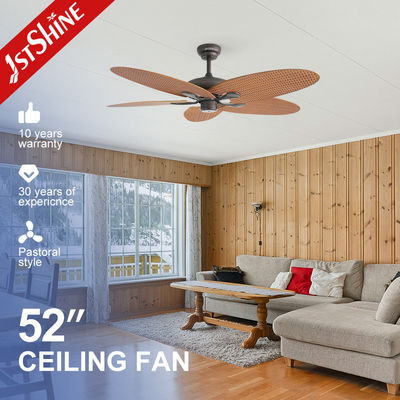 35W Power 5 ABS Leaf 6 snelheden Afstandsbediening Antieke stijl Plafondventilator GEEN Privévorm