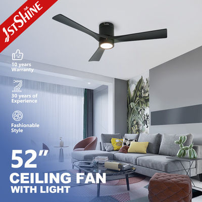 De lage Profiel52inch Decoratieve Vloed zet Plafondventilator met LEIDEN Licht op