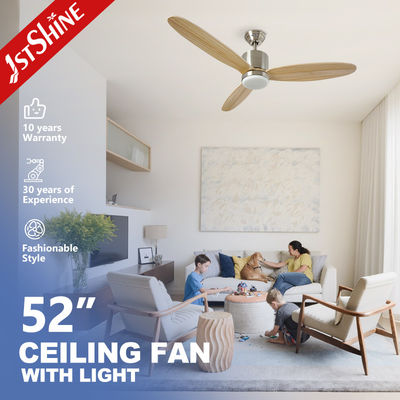 Dimmable LED 52 inch Solid Wood Plafond ventilator licht met Smart App Control