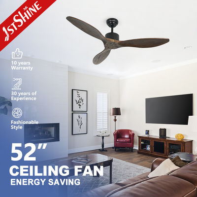 52 inch 6 snelheid afstandsbediening decoratieve houten plafondventilator voor slaapkamer