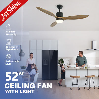 2- 1stshine Solid Wood Plafondventilator met optioneel LED-verlichting en afstandsbediening