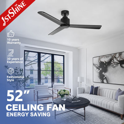 Timer inbegrepen 52 inch/OEM Pure Copper DC Zwarte Houten Plafondventilator met afstandsbediening