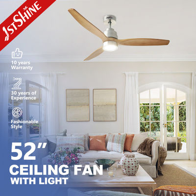 52in massief hout afstandsbediening Smart App Control Wifi led plafond ventilator met licht