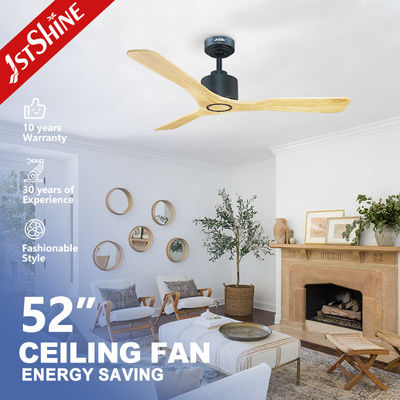 52 inch 5 snelheid plafond ventilator met afstandsbediening en massieve houten messen GEEN privéschimmel