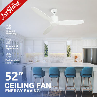 Goede prijs Timer en Engelse bediening 3 houten lemmen DC motor plafondventilator met afstandsbediening online