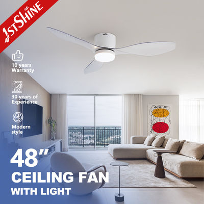 48 inch Plastic Modern Plafond Fan Met Licht APP Smart Control Voor Slaapkamer