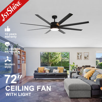 Goede prijs 6 snelheid omkeerbare gelijkstroommotor grote luchtstroom plafondventilatoren met lichten en afstandsbediening online