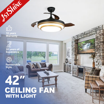 42 inch opneembare plafondventilator met LED-licht en afstandsbediening voor moderne ruimtes